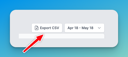 Exporting CSV