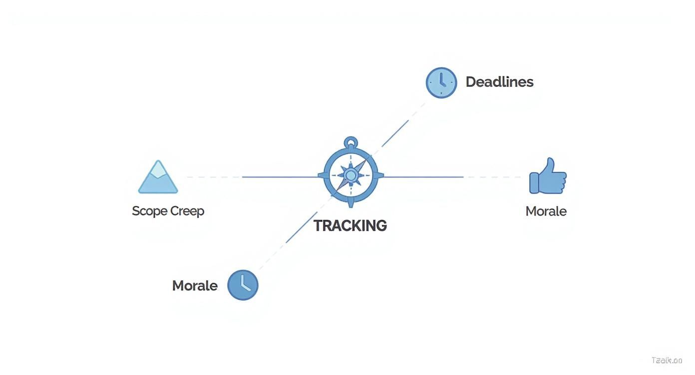 Infographic about scrum project tracking