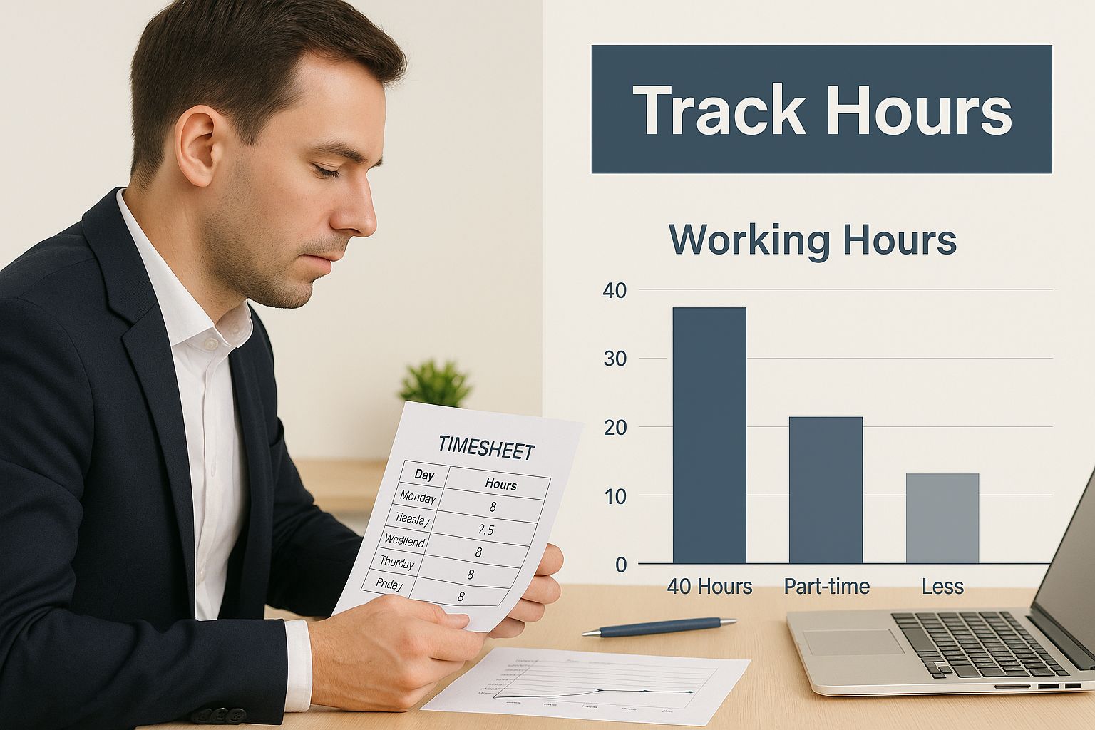 Infographic about calculate the hours i worked