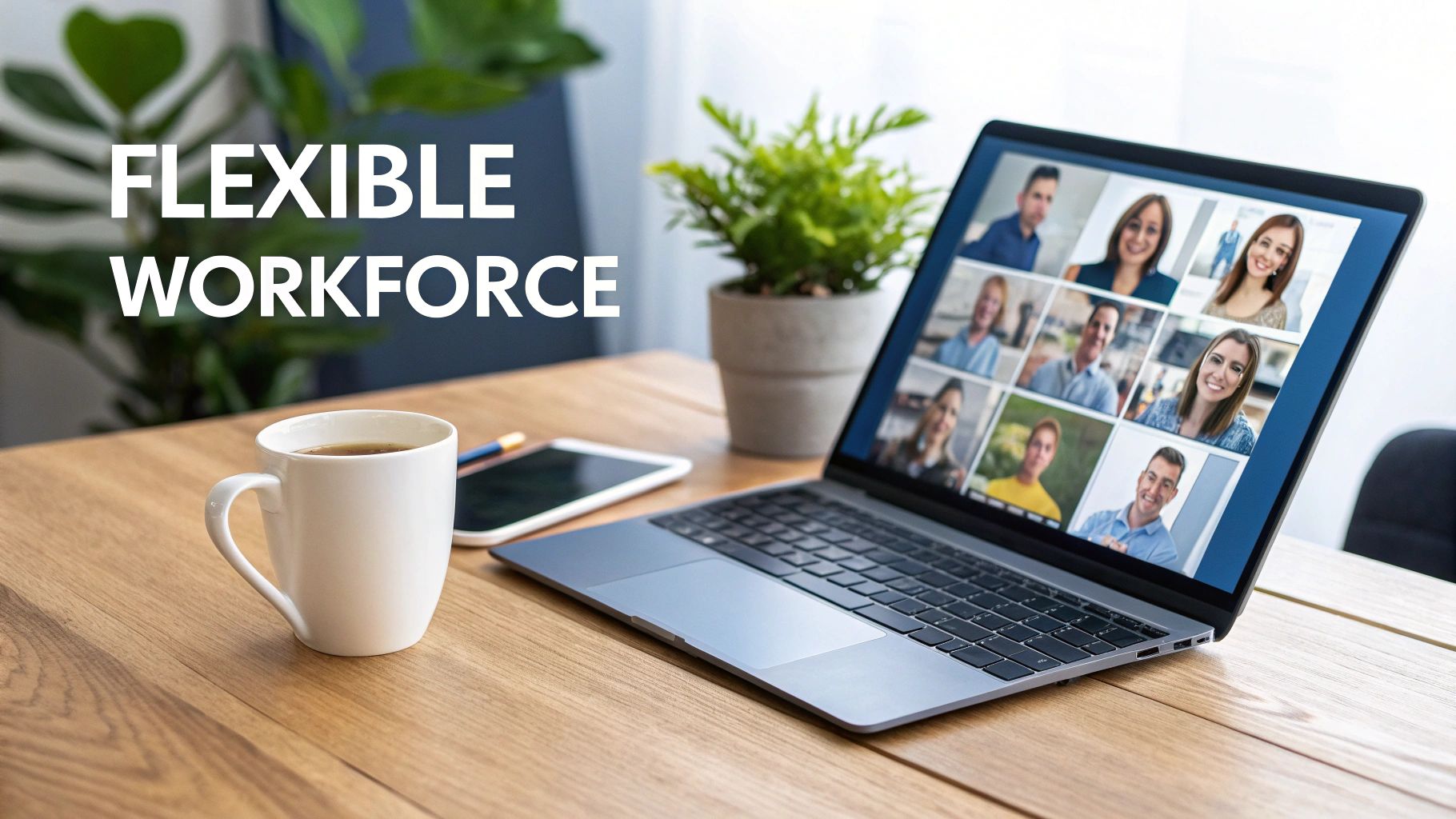 A group of diverse professionals, including freelancers and full-time employees, collaborating on a project.